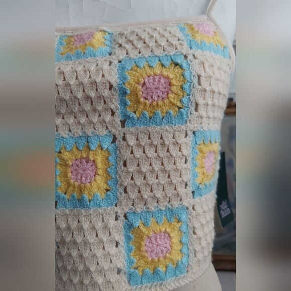 NWT Wild fable Crochet Crop Top Size S - Picture 3 of 8